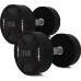 HMS Dumbbells HPC Set poliuretanowe 20 x Various types of loads included (2.5 - 25 kg)