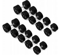 HMS Dumbbells HPC Set poliuretanowe 10 x Various types of loads included (40 - 50 kg)