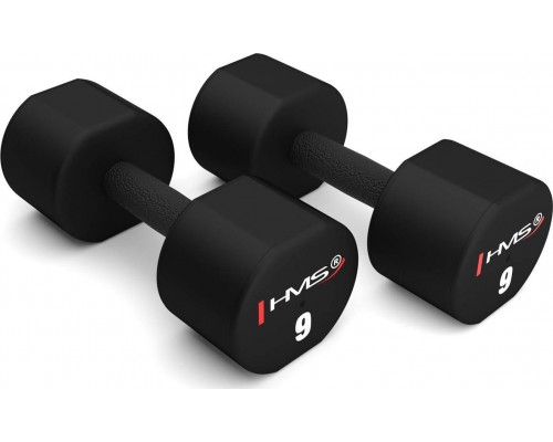 HMS Dumbbells HPT09 poliuretanowe 2 x 9 kg