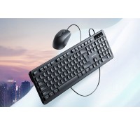 Zestaw Vention KTCB0-EN Przewodowa klawiatura + myszka + podkładka pod myszkę (Black)