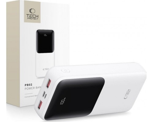 TECH-PROTECT PB02  20000MAH 22.5W White