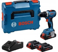 Bosch Professional 18V System Cordless Drill GSR 18V-65 (brushless motor, head length 166, including 3x battery ProCORE18V