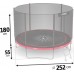Garden Trampoline Neo-Sport Garden Trampoline 8ft/252cm With outer mesh with ladder