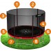 Garden Trampoline Neo-Sport Garden Trampoline 8ft/252cm With outer mesh with ladder