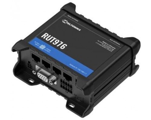 TELTONIKA NETWORKS RUT976 DUAL SIM Redcap 5G/4G/LTE RS232 RS485 I/O WiFi GNSS Router