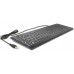 DELOCK USB Tastatur kabelgebunden 1.5m schwarz mit XXL Buchstaben und Beleuchtung