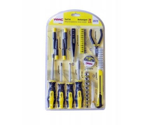 WMC TOOLKITIOWY 72 EL KLUCZE WKRĘTAKI BITY