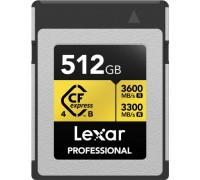 SD  Lexar Professional Gold CFexpress 512 GB (LCXEXP4512G-RNENG)