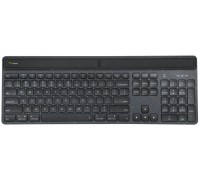 Targus EcoSmart - Tastatur - nachhaltige Energiegewinnung - full size - antimicrobial - hintergrundbeleuchtet - kabellos - Bluetooth 5.0 - QWERTY - Spanisch - Schwarz - recycelte Verpackung