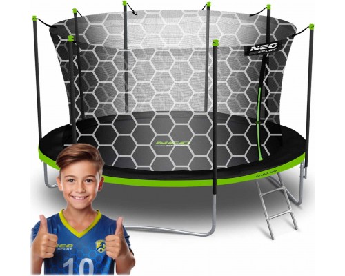 NeoSport Garden Trampoline 15ft/465cm With inner mesh with ladder