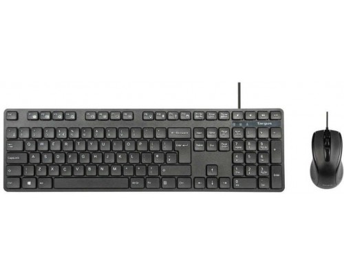Targus Zestaw klawiatury i myszy kombinacja full size USB QWERTY GB czarny