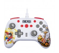 Konix One Piece Wielobarwny, White USB Gamepad Nintendo Switch, PC