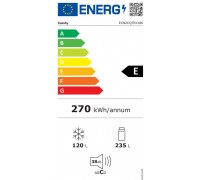 Candy ECN2CQTEX186 Wolnostojący 355 l E Stal nierdzewna