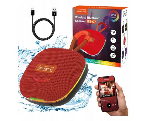 Mini Bluetooth Portable Boombox Bezprzewodowy z Radio FM MP3 13W Zenwire BS-07