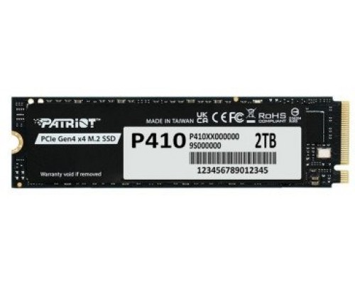 SSD Patriot P410 2TB M.2 2280 PCI-E x4 Gen4 NVMe (P410P2TBM28H)