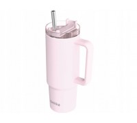 Quokka Stream   of steel stainlessj 950 ml z słomką (Light Pink)