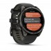 fenix 8 Pro - 47 mm  AMOLED  Sapphire  Carbon grey DLC titanium with Black/pebble grey silicone band 753759350918