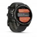 fenix 8 Pro - 47 mm  AMOLED  Sapphire  Carbon grey DLC titanium with Black/pebble grey silicone band 753759350918