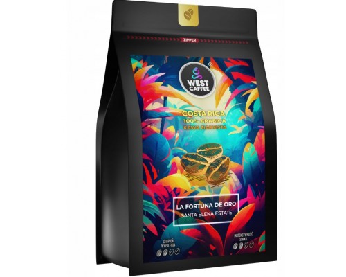 KAWA ZIARNISTA Kostaryka 500g 100% Arabica La Fortuna de Oro Świeżo Palona