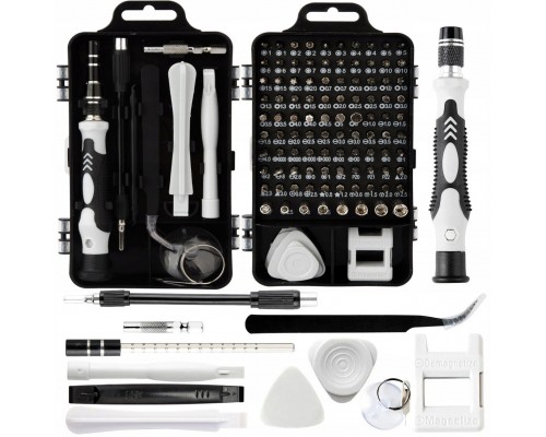 TOOLKITI PRECYZYJNYCH Z BITAMI BSA-115 czarny