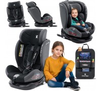 FKinderKraft FOTELIK SAMOCHODOWY obrotowy 360 czarno-szary 40-150 CM i-Size R129 ISOFIX