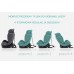 FKinderKraft FOTELIK SAMOCHODOWY obrotowy 360 czarno-szary 40-150 CM i-Size R129 ISOFIX