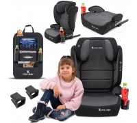FMonroe FOTELIK SAMOCHODOWY MODEL MATTEO SZARO-BLACK R129 100-150 CM ISOFIX