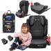 FMonroe FOTELIK SAMOCHODOWY MODEL MATTEO SZARO-BLACK R129 100-150 CM ISOFIX