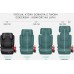 FMonroe FOTELIK SAMOCHODOWY MODEL MATTEO SZARO-BLACK R129 100-150 CM ISOFIX