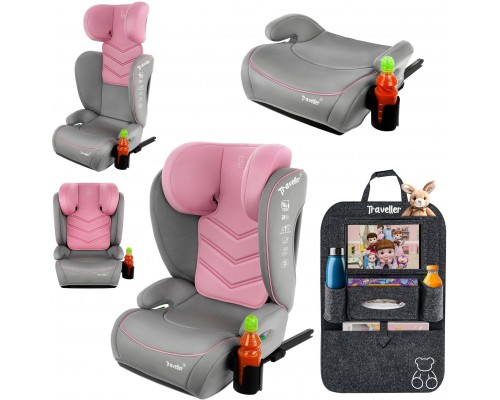FCybex FOTELIK SAMOCHODOWY TRAVELLER Szaro-pink Z ISOFIX KK