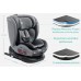 FKinderKraft FOTELIK SAMOCHODOWY obrotowy 360 szaro-black 40-150 CM R129 ISOFIX