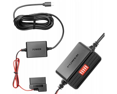 ZASILANIE TRYBU PARKINGOWEGO do portu OBD-II Hardwire Kit USB-C OBD
