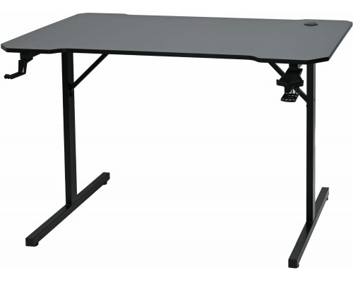 Gaming galds gamingowe BG100 Black 120x70x75 cm komputerowe z uchwytem