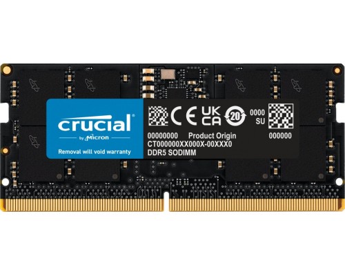 Crucial CT16G56C46S5T 16 GB 1 x 16 GB DDR5 Korekcja błędów ECC