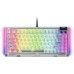 Razer Hot-Switchappable Mechanical Gaming  | BlackWidow V4 75% | Gaming  | WiRed | US | Phantom White Edition | USB Type-C | Razer Mechanical Switches (Tactile)