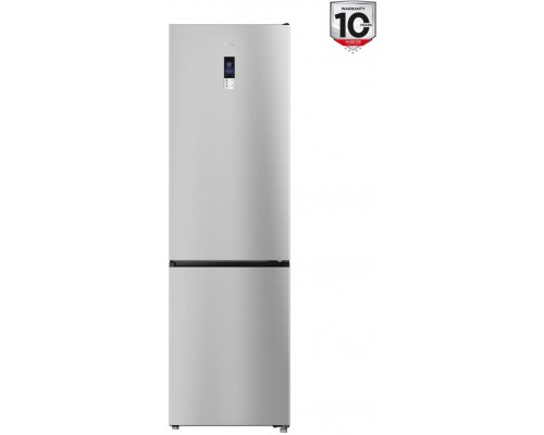 TCL Refrigerator | RP456BLE0 | Energy efficiency class E | Free standing | Combi | Height 201 cm | No Frost system | Fridge net capacity 314 L | Freezer net capacity 142 L | Display | 39 dB | Silver