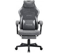 z tkaniny DEUS Edge Gray-2 with footrest