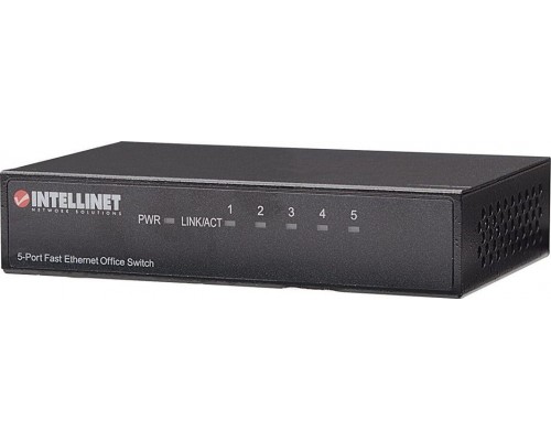 Switch Intellinet Network Solutions Ethernet 5x 10/100Mbps RJ45 Desktop Metal (523301)