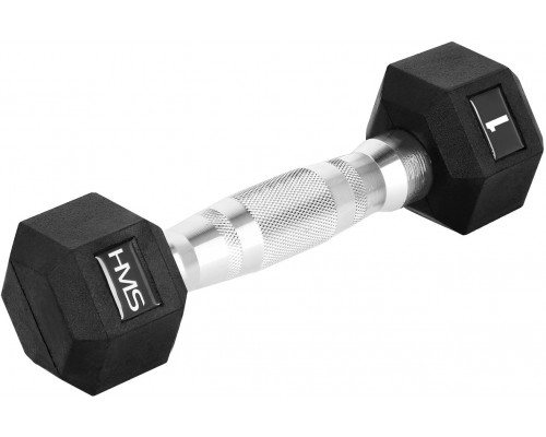 HMS ‎‎Hantel Hex Pro rubberized 1 x 1 kg
