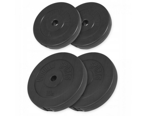 Gorilla Sports Gorilla Sports zestaw obciążeń wynylowych 30kg (2x5kg, 2x10kg)