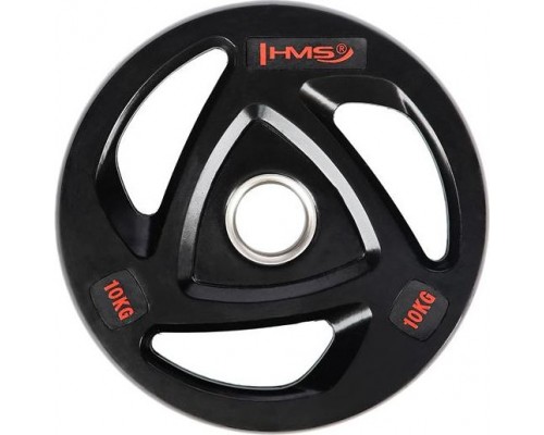 HMS Tox10 Black Plate Olympic Orubberized 10 Kg Hms