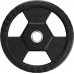 HMS Plate Olympic Orubberized Toh15 Black 15 kg