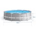 Bestway Swimming pool Rack Prism Frame 12Ft / 366 x 99 cm z Pompą INTEX