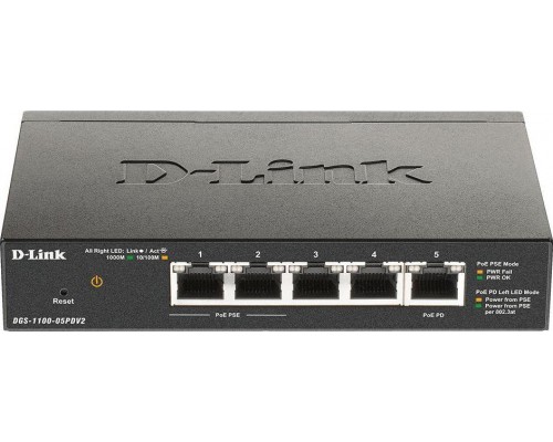 Switch D-Link DGS-1100-05PDV2