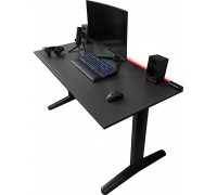 Gaming galds Zdesk PC-STLB-LH Gray 138 cmx68 cm