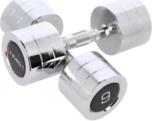 HMS ‎Dumbbells CHD09 chrome plated 2 x 9 kg