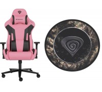 GENESIS Nitro 720 Black-Pink (NFG-1928) + Genesis Floor mat Tellur 500 Master of Camouflage (NDG-1708)