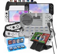 JYS Set 10w1 Akcesoria for Nintenfor Switch OLED NS228