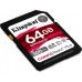 SD  Kingston Canvas React Plus SDXC 64 GB Class 10 UHS-II/U3 V90 (SDR2/64GB)