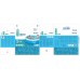 Bestway Bestway Fast Set above ground pool set, 305cm x 66cm, swimming pool (blue/white, with filter pump)